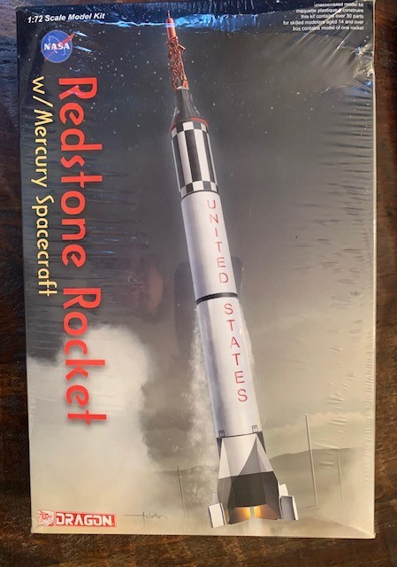 NIB Dragon 1:72 Redstone Rocket w/ Mercury Spacecraft Model Kit – Factory Sealed