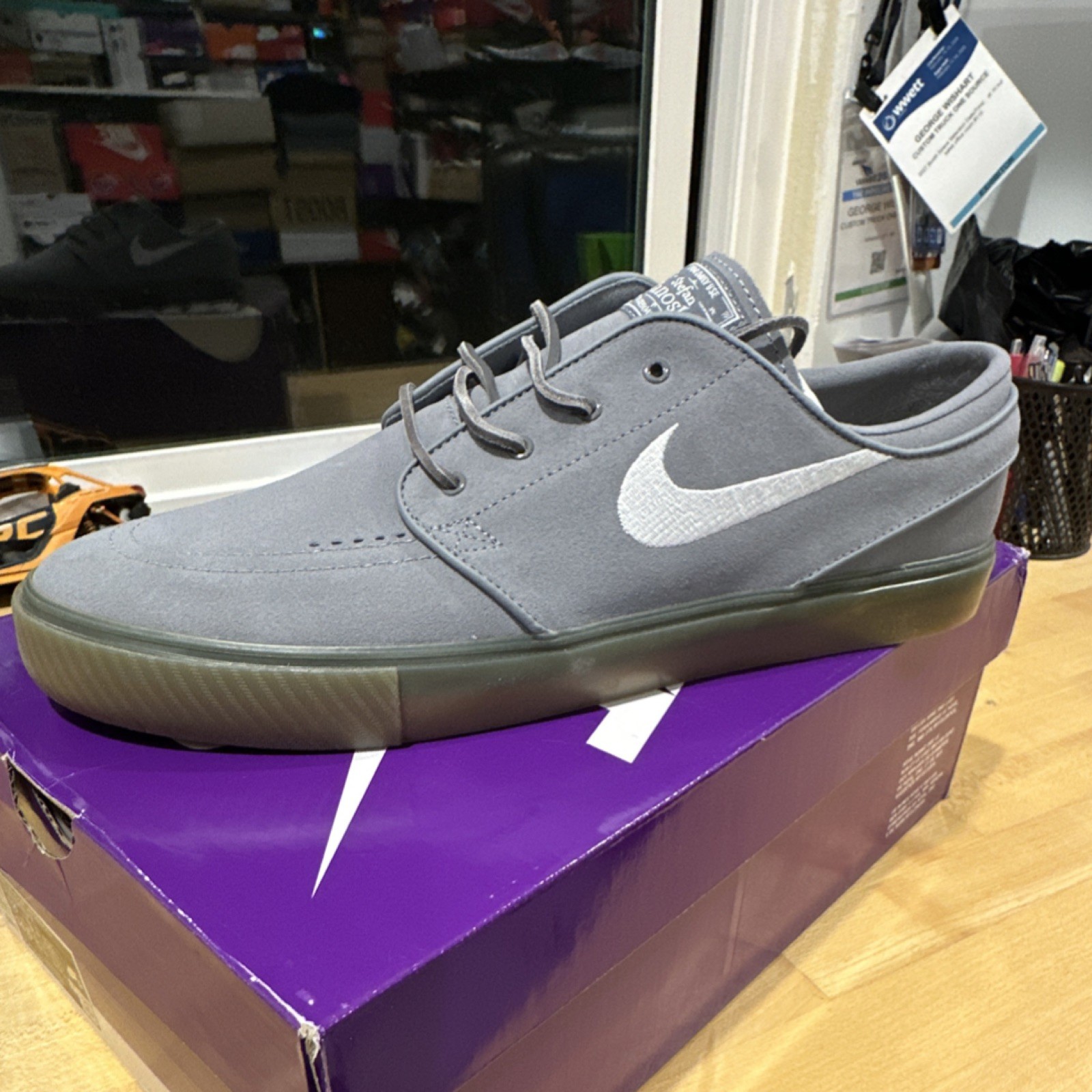 Nike SB Zoom Janoski OG+ Skateboarding Shoes Grey US Size 13
