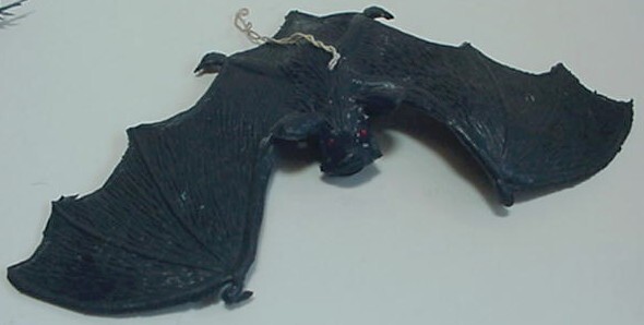 Rubber Black Spider 17" 1970s Bat Vintage