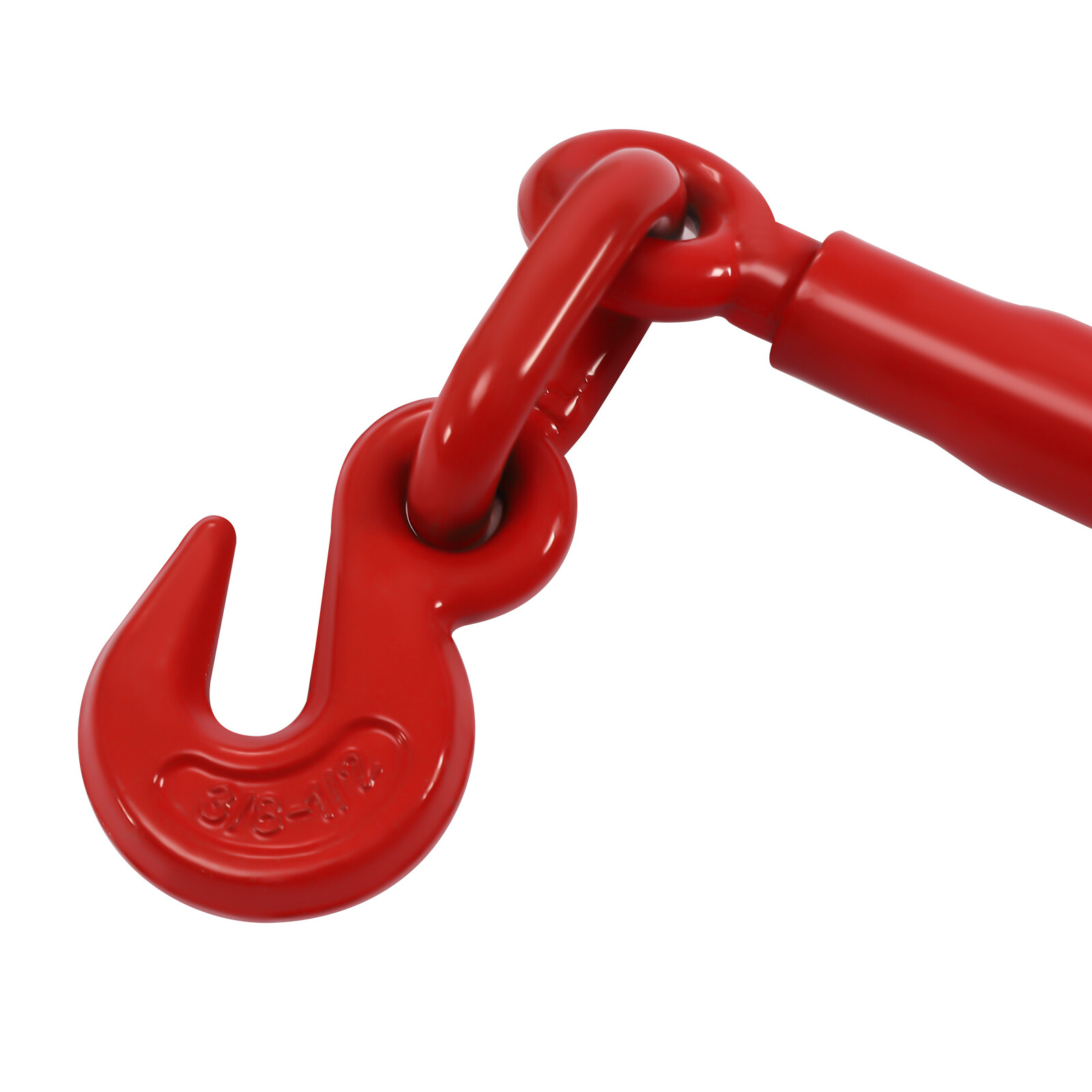 2pcs 3/8-1/2inch Ratchet Chain Binder Load Binders 9,200 Lbs Adjustable Hook