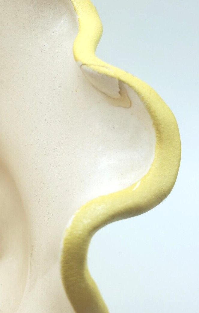 Vintage Yellow Victorian Boot Planter Classy BoHo