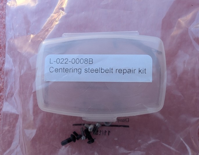 RARE NEW OEM Mydata Mycronic Midas Head Steel Belt Repair Kit Part# L-022-0008B