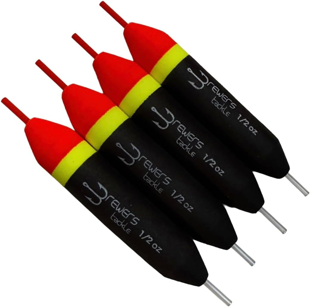 Slip Floats, Set of 4, Orange/Yellow/Black - Salmon and Steelhead Floats