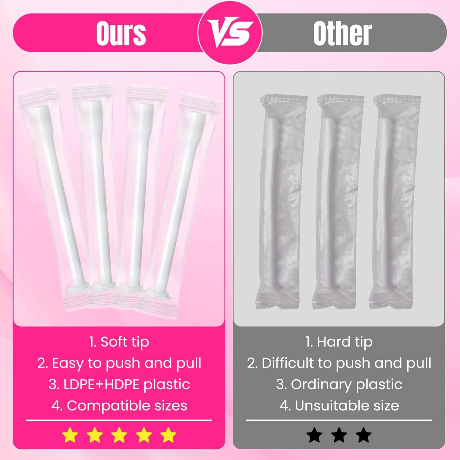 30 Pack Disposable Vaginal Suppository Applicator for Women, Vaginal Applicator