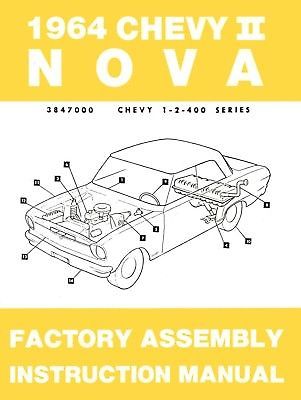 1964 CHEVROLET FACTORY ASSEMBLY MANUAL   CHEVY II NOVA