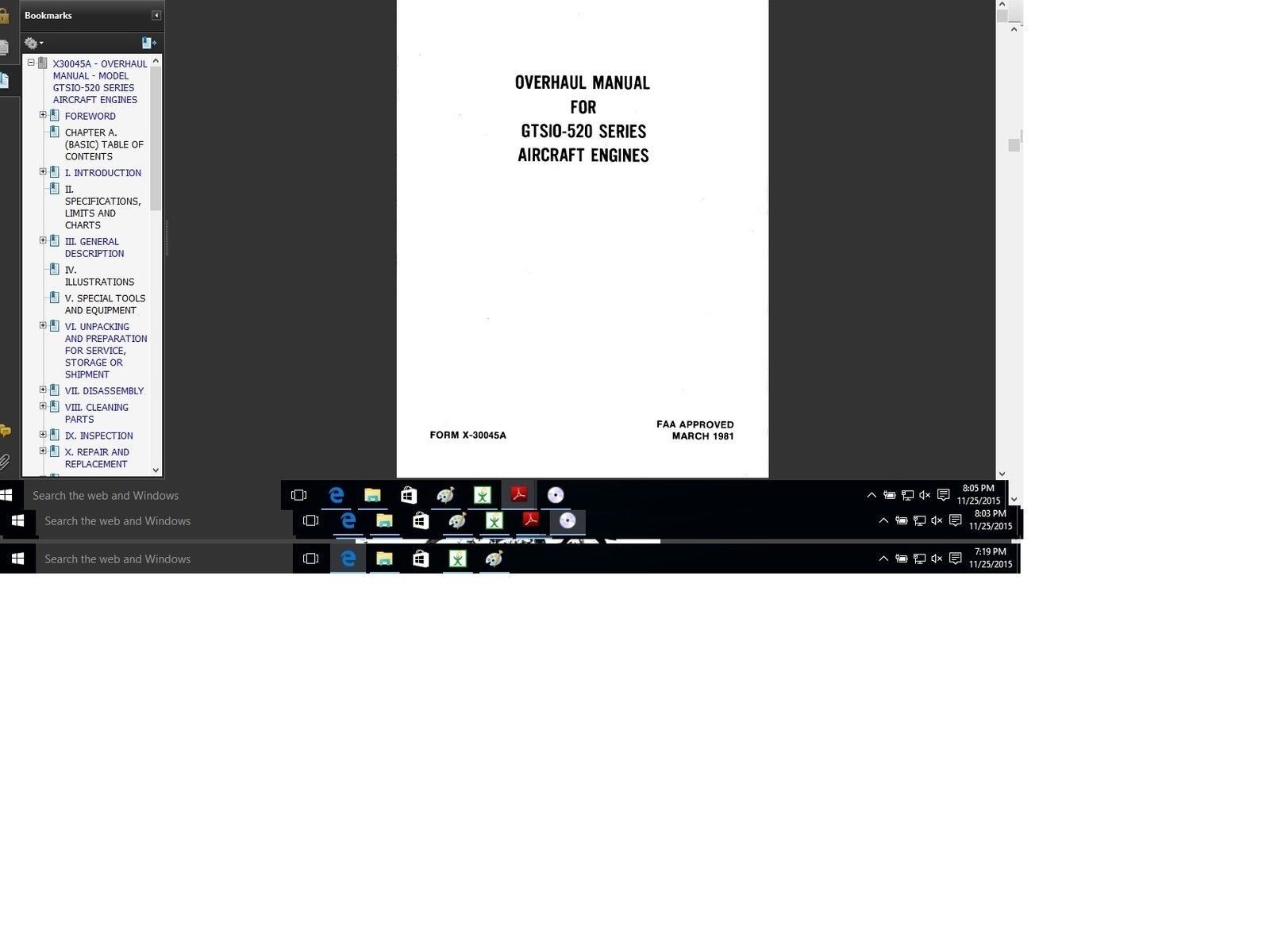 Cessna 421 A/B maintenance library service manual set n engine w A/Ds
