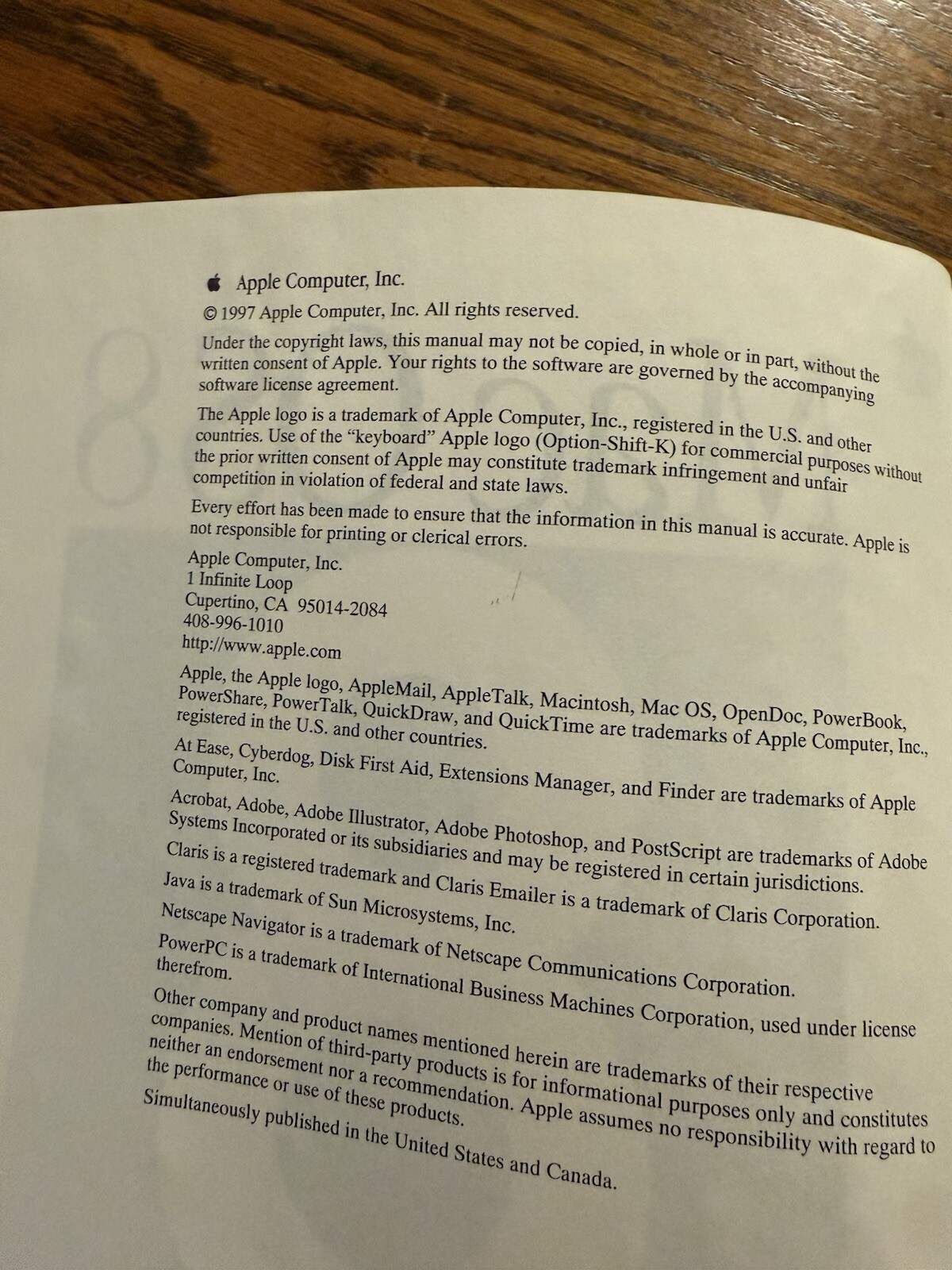 Mac OS 8 Original Installation Manual 1997