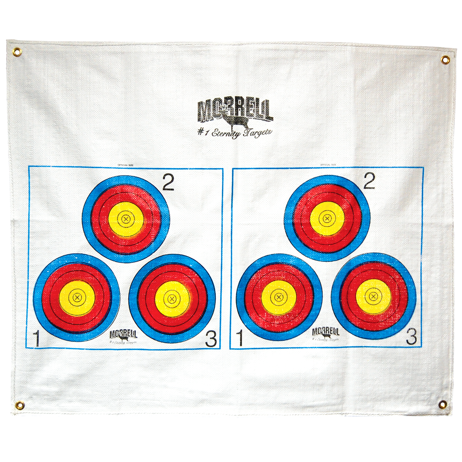 Morrell 3 Spot Polypropylene Target Face with Grommets and Self-Healing