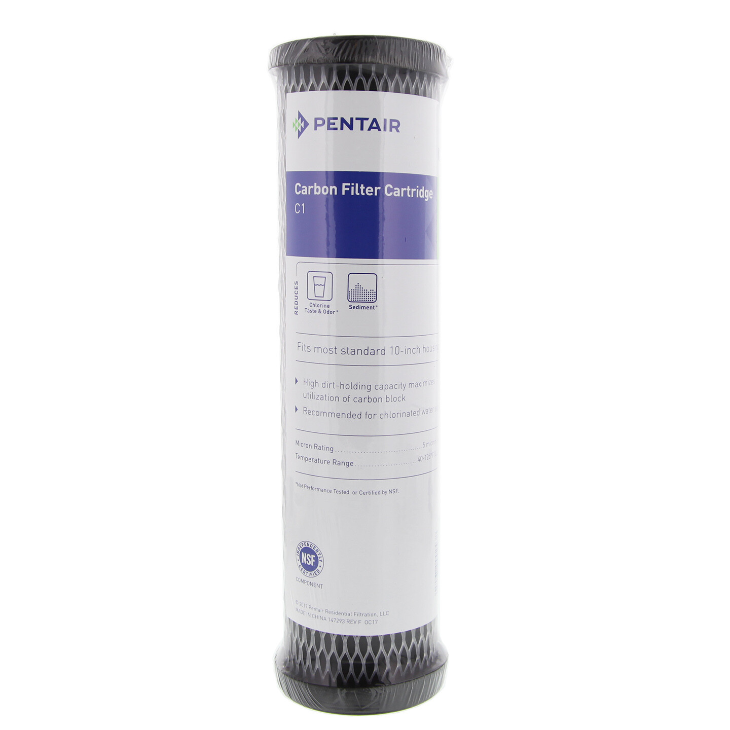 Pentek C1  5 Micron Standard 10 Inch Undersink Carbon Impregnated Water Filter