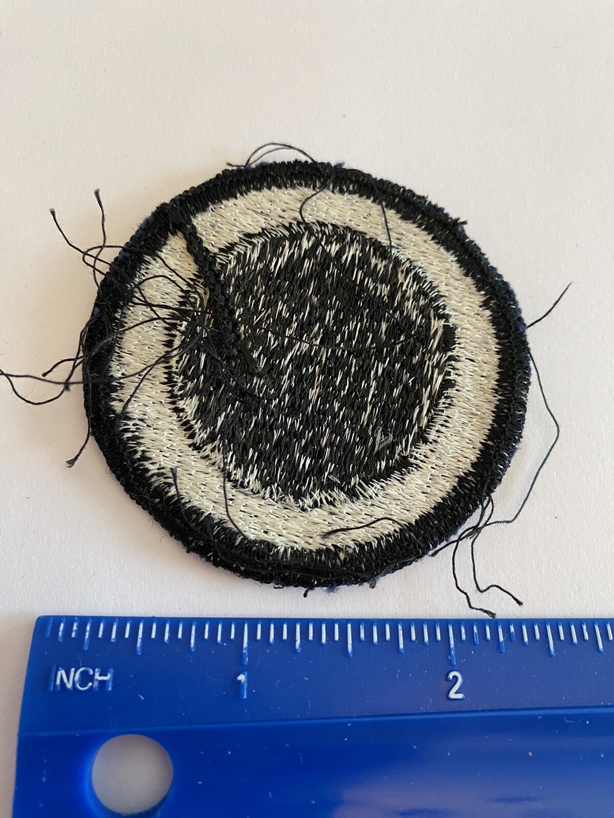 US Army 1st Corps White Black Circle INV5462