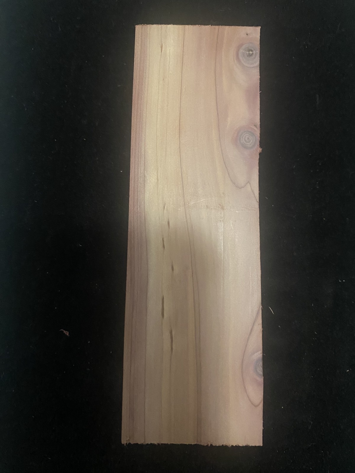 Cedar Knife Handle Block