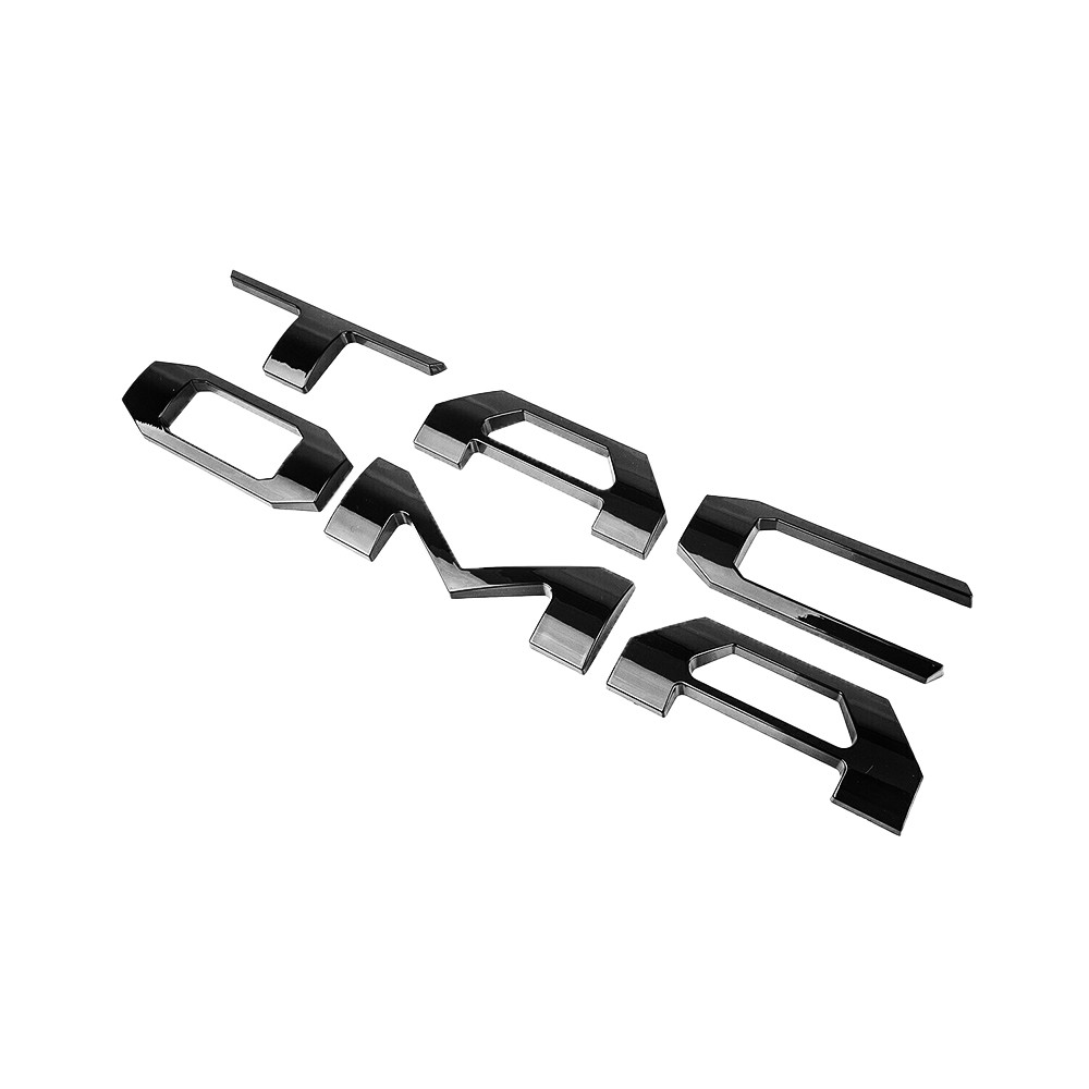 Raised Tailgate Insert Letters For 2016-2023 Tacoma 3D Badge Emblems Gloss Black