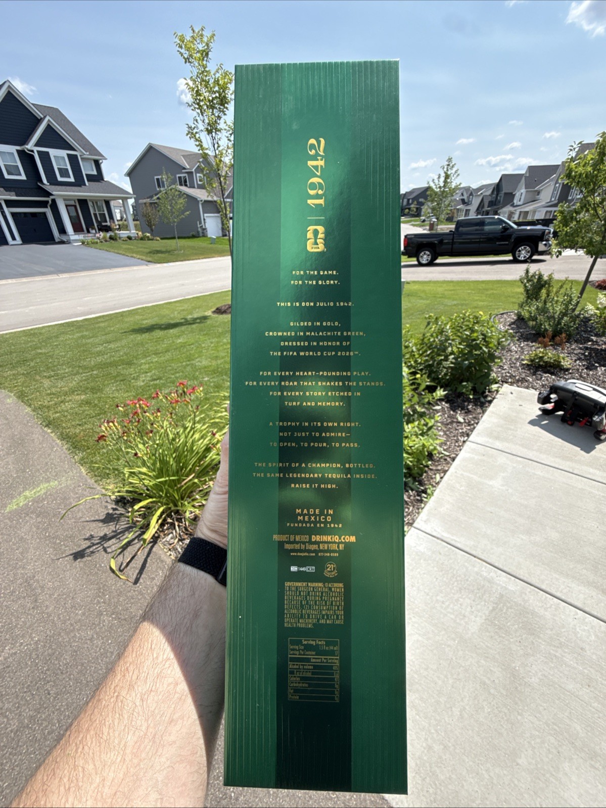 Don Julio 1942 FIFA World Cup 2026 Edition Empty Box Only