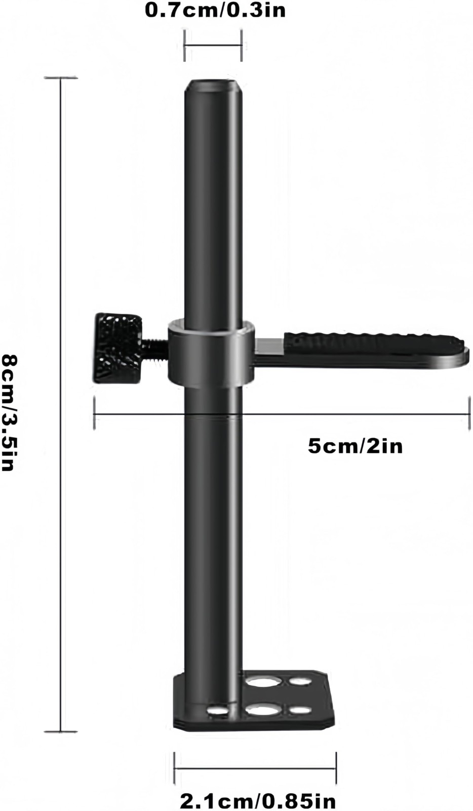 PEFWO GPU Support Bracket, Adjustable Height Graphics Card One Size, Black