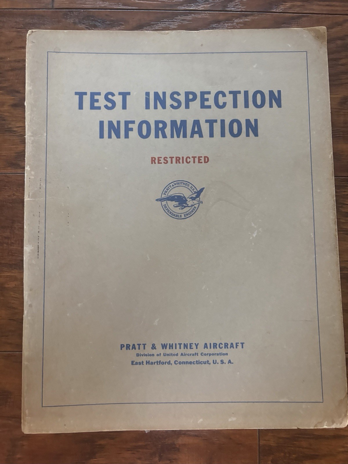 Pratt and Whitney Test Inspection Manual