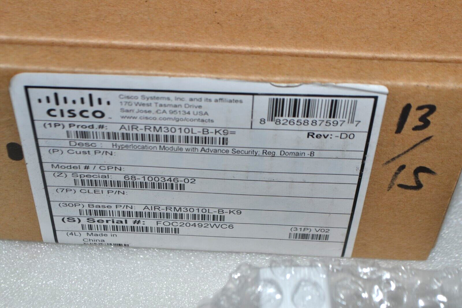 NEW Cisco AIR-RM3010L-B-K9 Hyperlocation Module with Advance Security