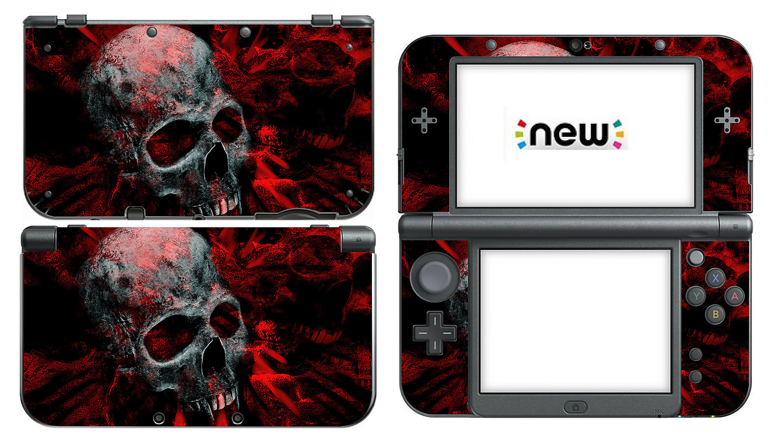 Skull 251 Vinyl Decal Skin Sticker Game for Nintendo New 3DS XL 2015