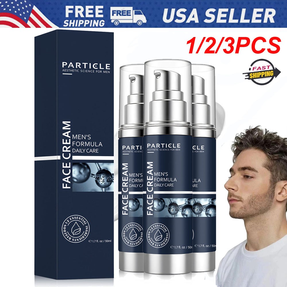 1/2/3X Particle Face Cream For Men Anti Aging Cream Fights Eye Bags Dark Spots🔥