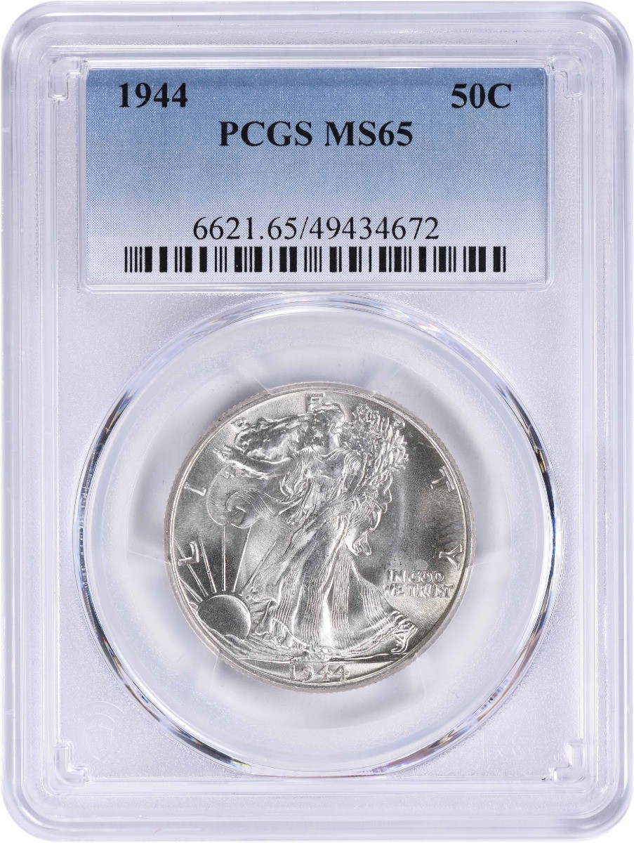1944 Walking Liberty Silver Half Dollar MS65 PCGS