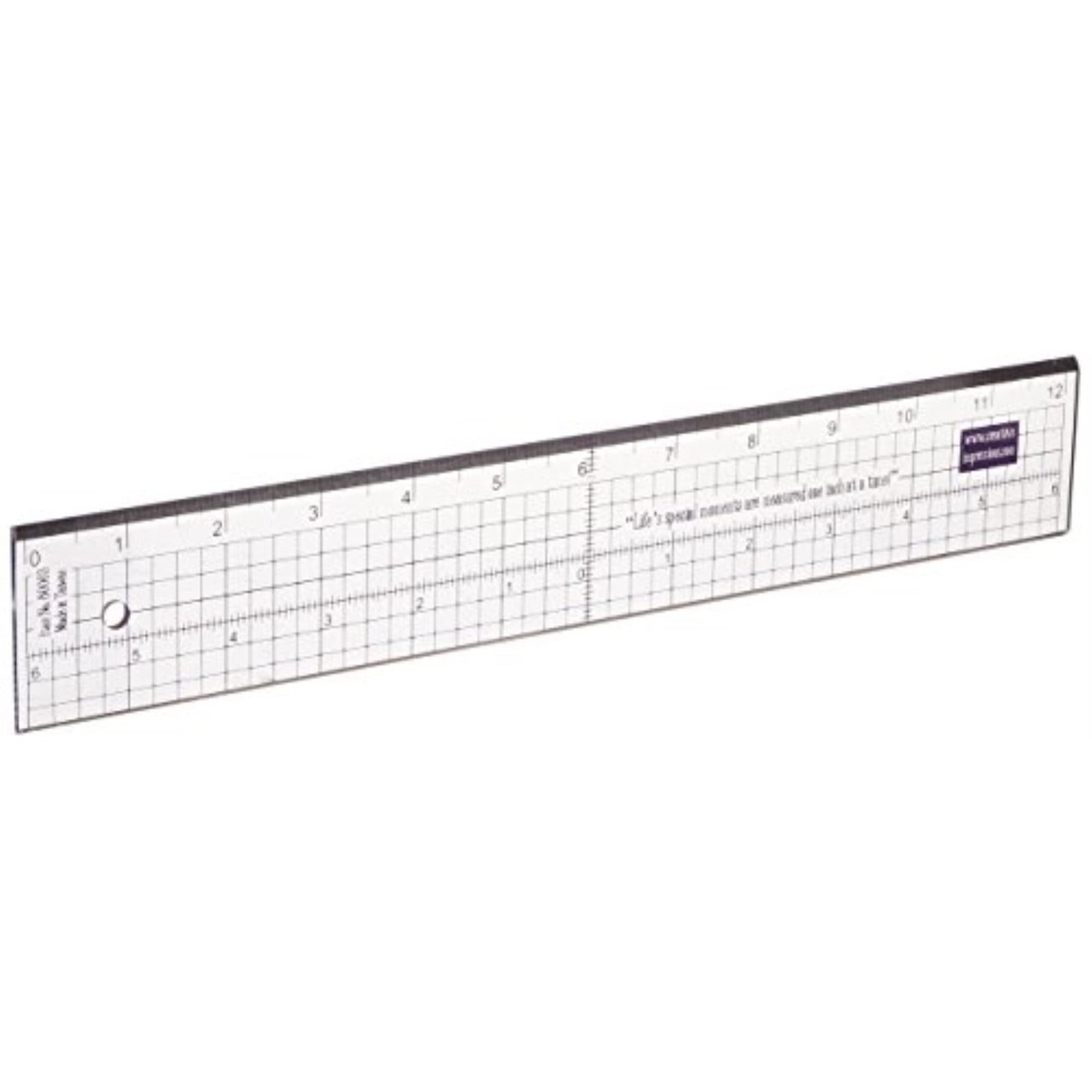 Creative Impressions Metal Edge Acrylic Ruler 12 Inch (80003) 1