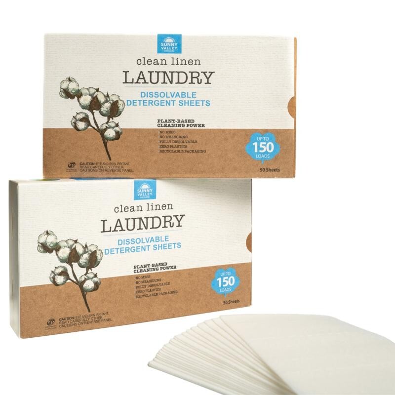 *Sunny Valley Orchard 300-Load Dissolvable Laundry Sheets - CLEAN LINEN