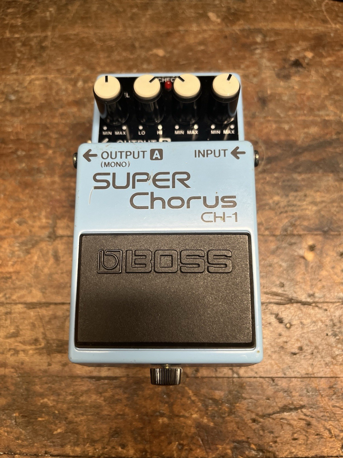 Used Boss Super Chorus CH 1 Electric Guitar Effects Pedal Blue Label