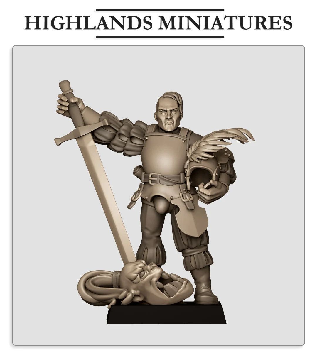 Sunland Captain C - 28-32mm Sunland - Resin Tabletop Miniature