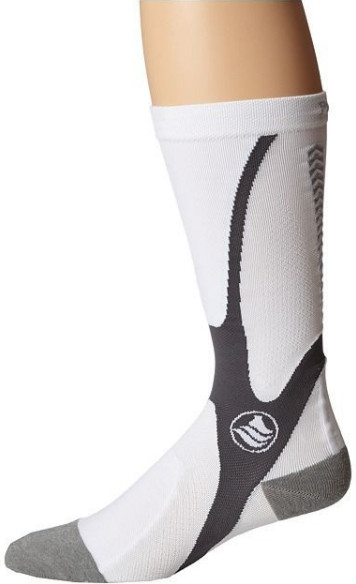 Powerstep Men's Recovery Socks White/Gray Small