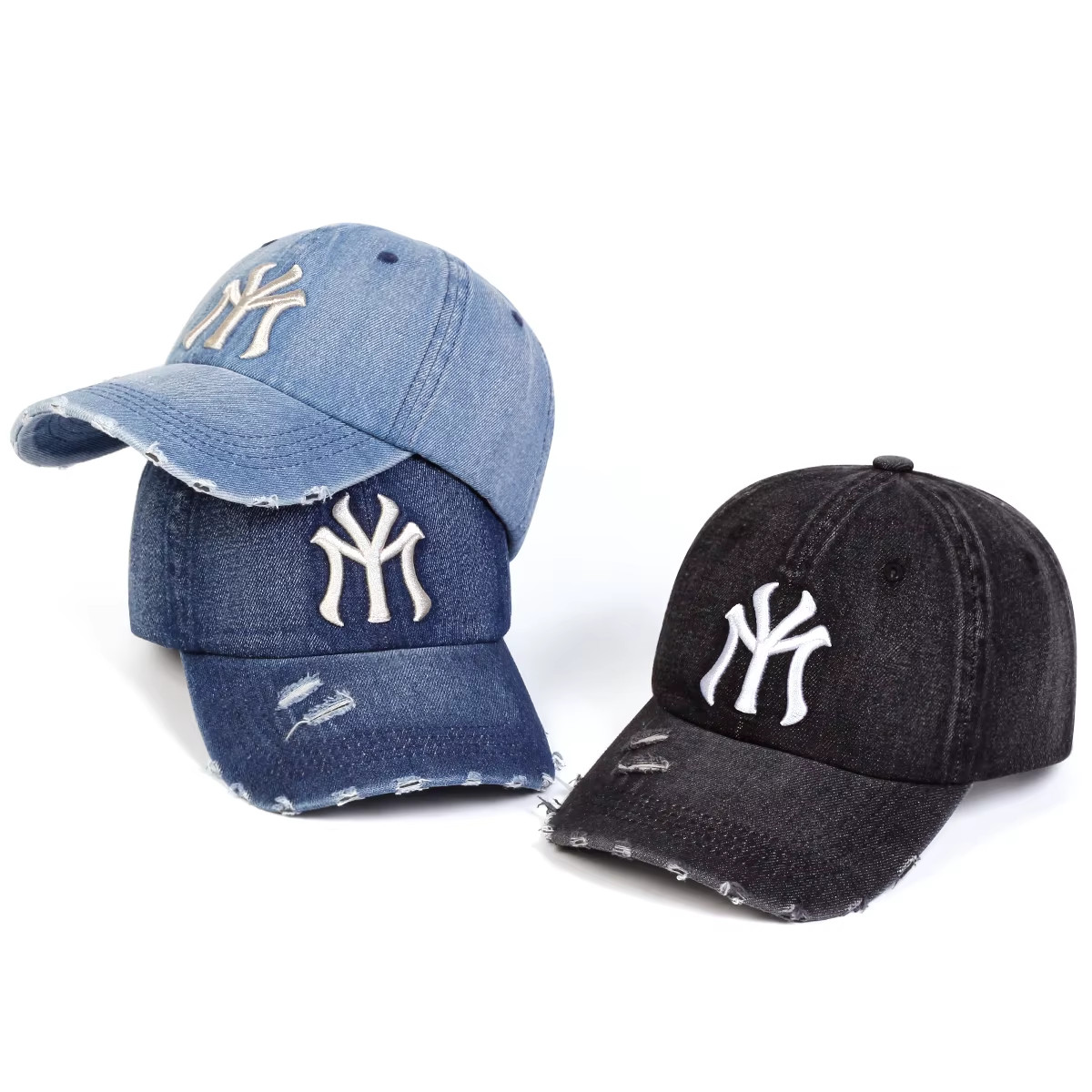 Unisex New York Ny Baseball Men Women Hat Sport Snapback Denim Cap