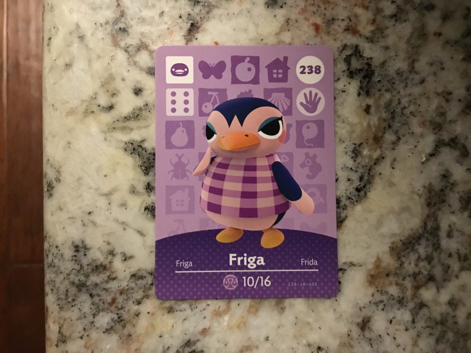 FRIGA #238 Animal Crossing Amiibo Authentic Nintendo Mint Card From Series 3