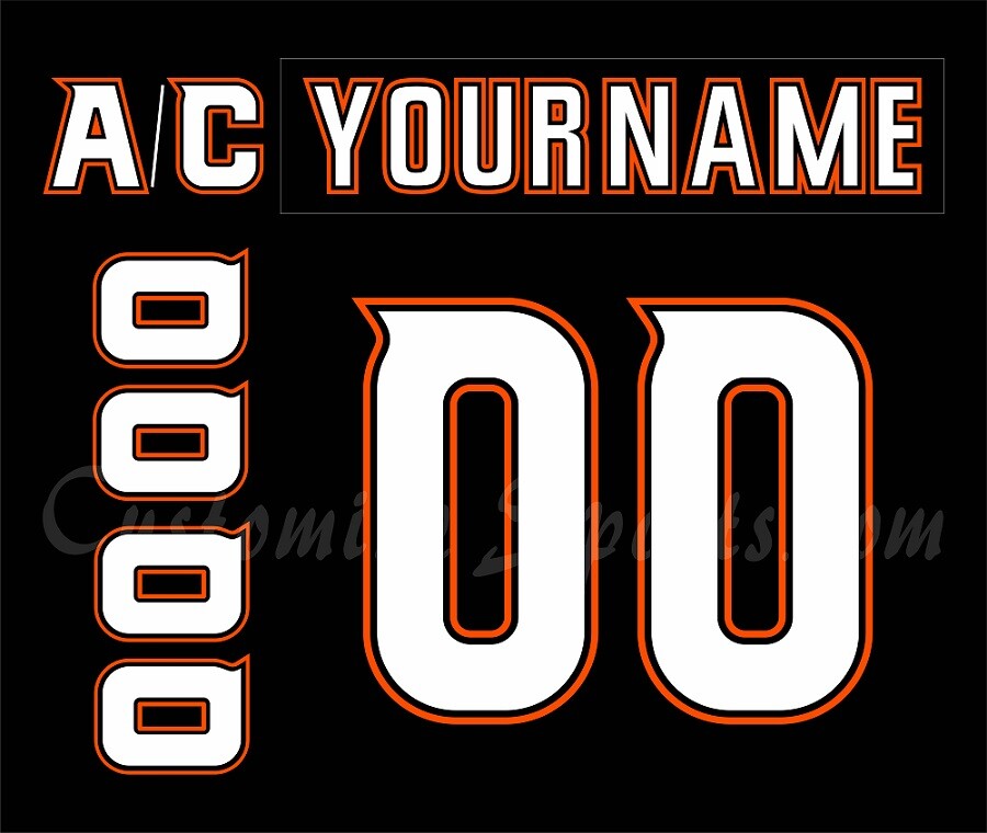 Anaheim Ducks Customized Number Kit For 2017-2024 Home Uniform