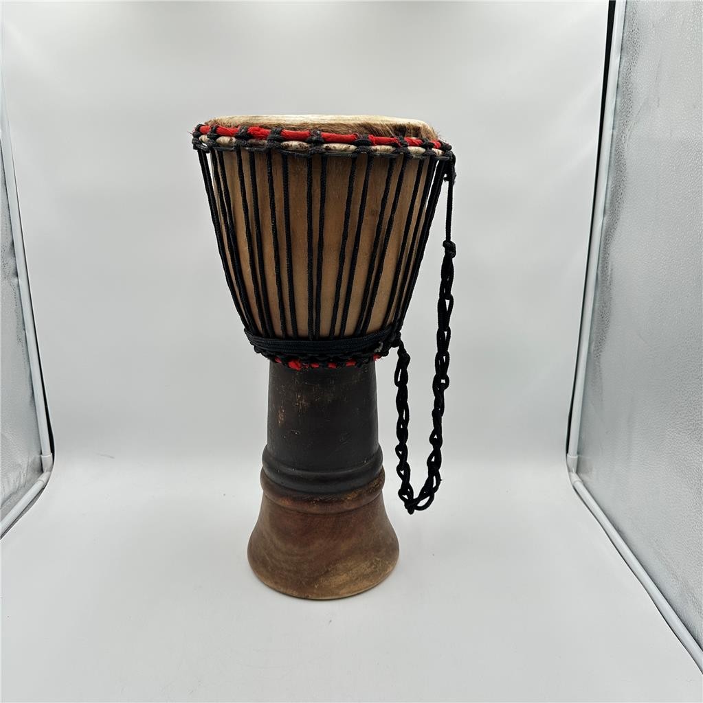 DJEMBE Wood DRUM – 21” Tall, 10” Diameter