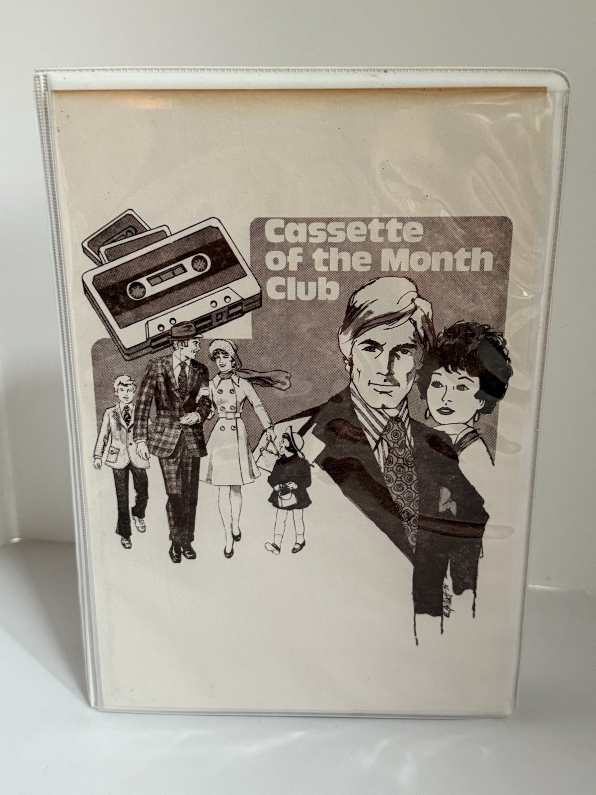 Vintage Cassette Of The Month Club Plastic Case For Audio Cassettes