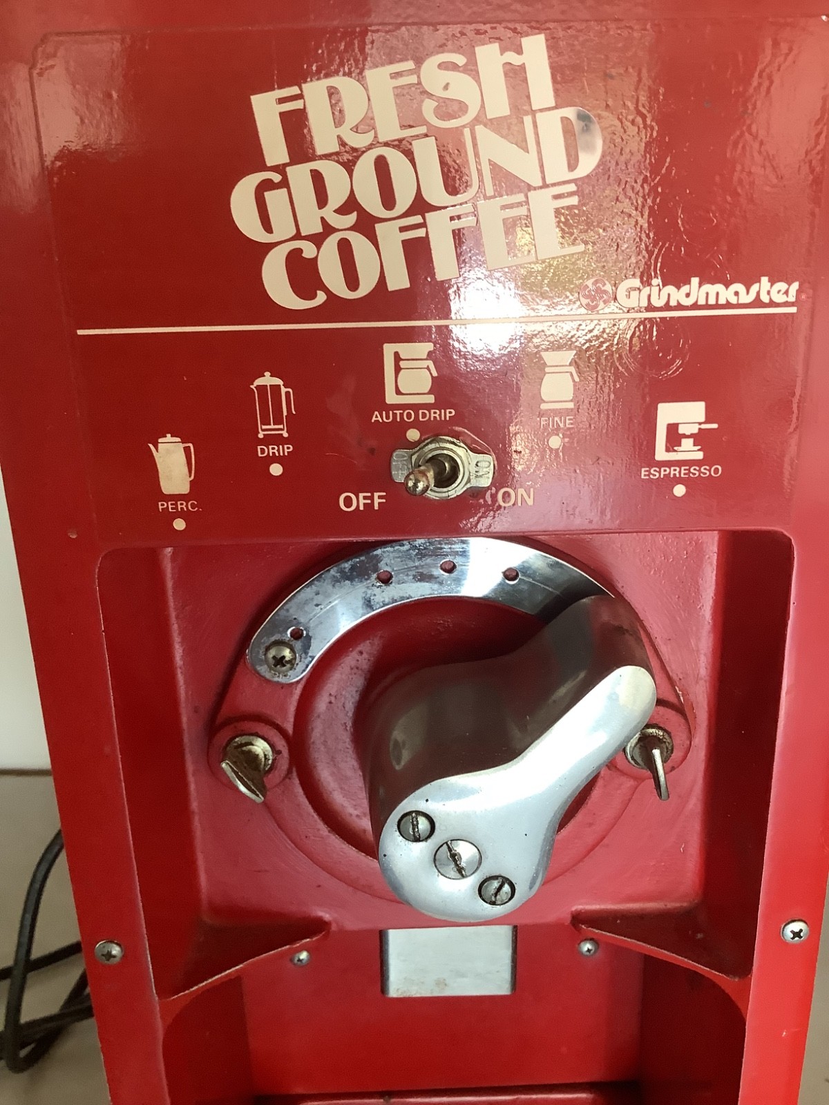 GrindMaster Model 495 Commercial Coffee Grinder. “Big Red”