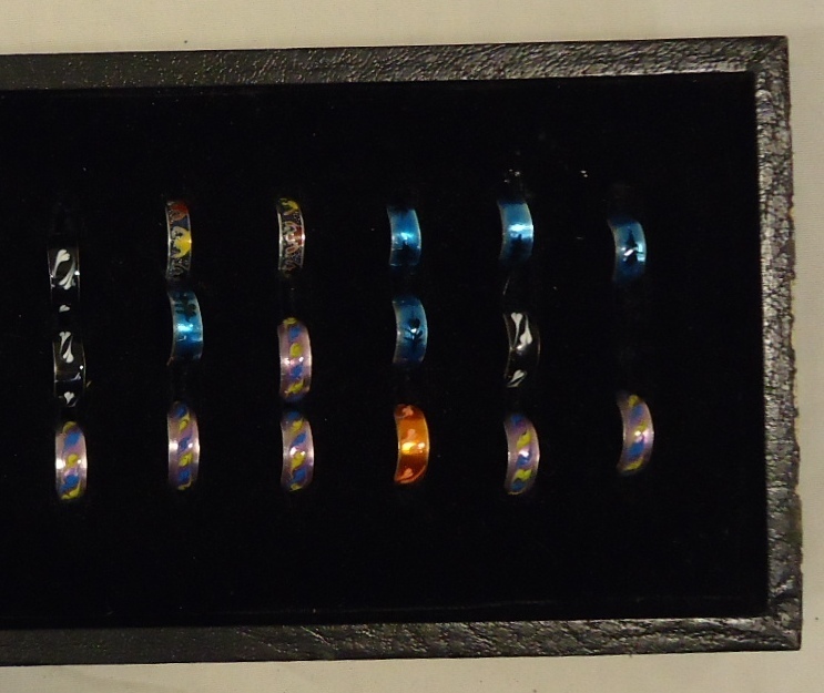 Adjustable Toe Rings Qty 47 Includes Jewelry Display