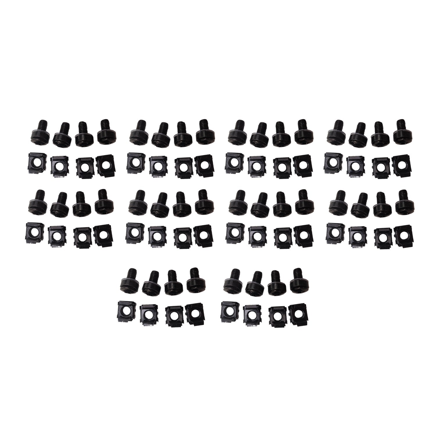 40-pk M6 Rack Screws Rack Mount Cage Nuts & Screws w/Washers