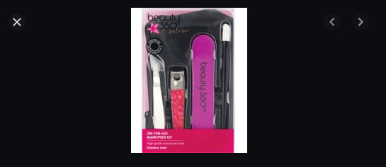 Beauty 360 CVS 5 PIECE NAIL TOE KIT Mani/Pedi Tweezers Clippers Stick File Case