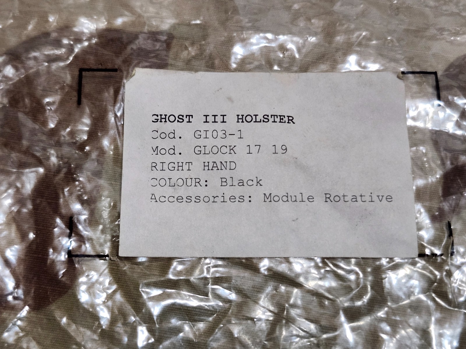 Amadini Ghost III Modular Holster Set for Glock 17/22 5 pieces READ DESCRIPTION!