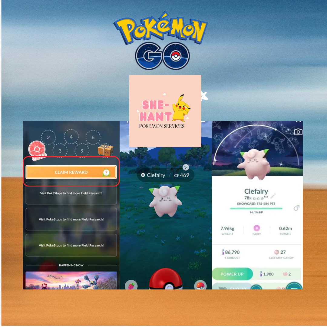Pokémon go❖❖Shiny Clefairy❖❖Astronomical Observatory Background❖Trade or P❖T❖C