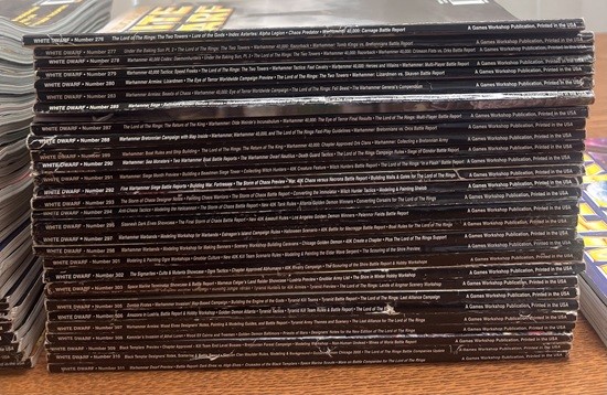 Huge White Dwarf Games Workshop Magazine Collection Lot of 66 Magazines