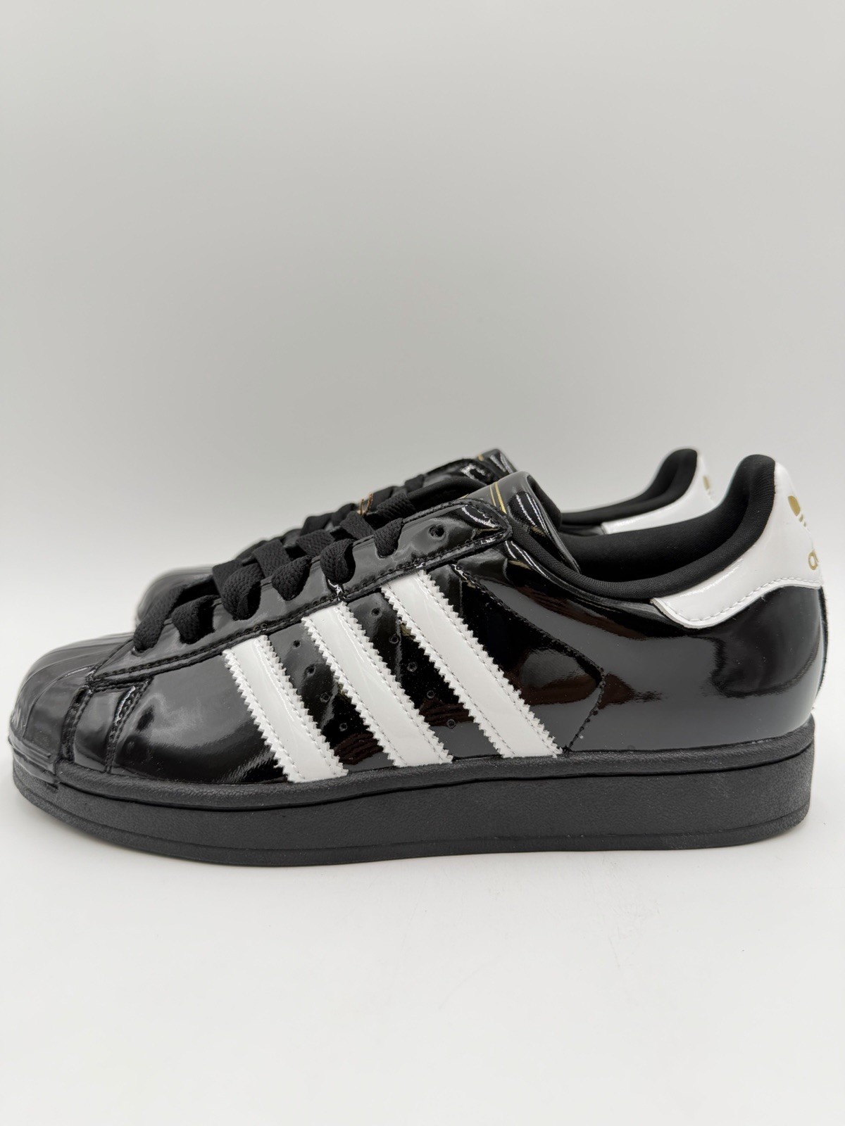 Adidas Women's Superstar II Orignals Size 7 Core Black White Gold |JS4009|