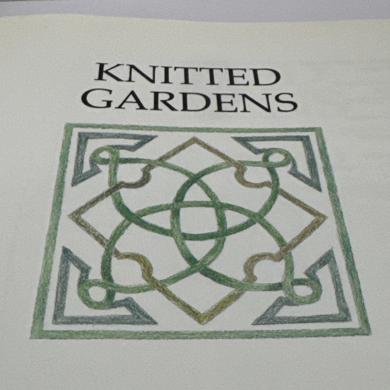 Knitted Gardens Knitting Pattern Book Jan Messent