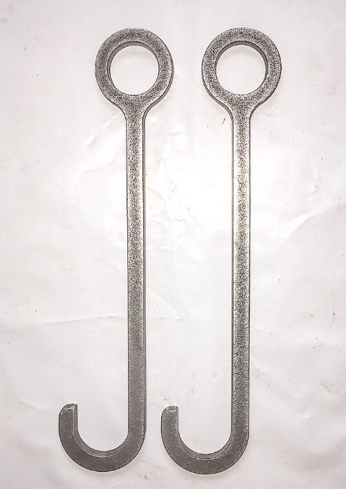 AR500 10" Target Hanger Hook 3/4" SCH40 Pipe 1" Tube Round Bar