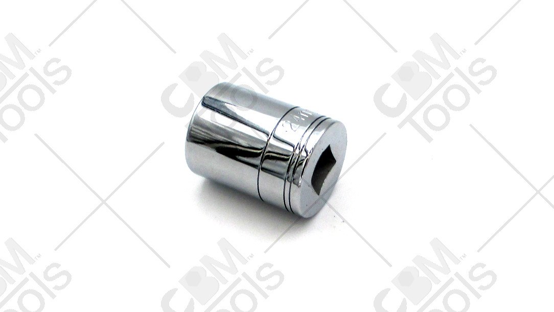 SK Tools 48224 24mm 6pt Metric Chrome Socket 1/2in DriveUSA Made