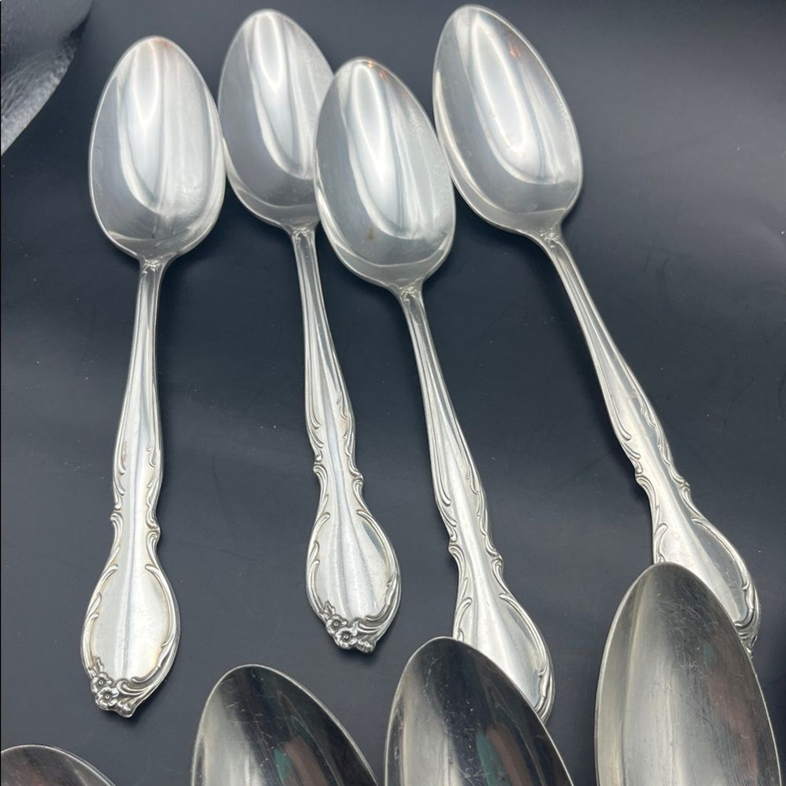 1959 WM Rogers Moonlight Silver plated Spoons - always flatware replacement