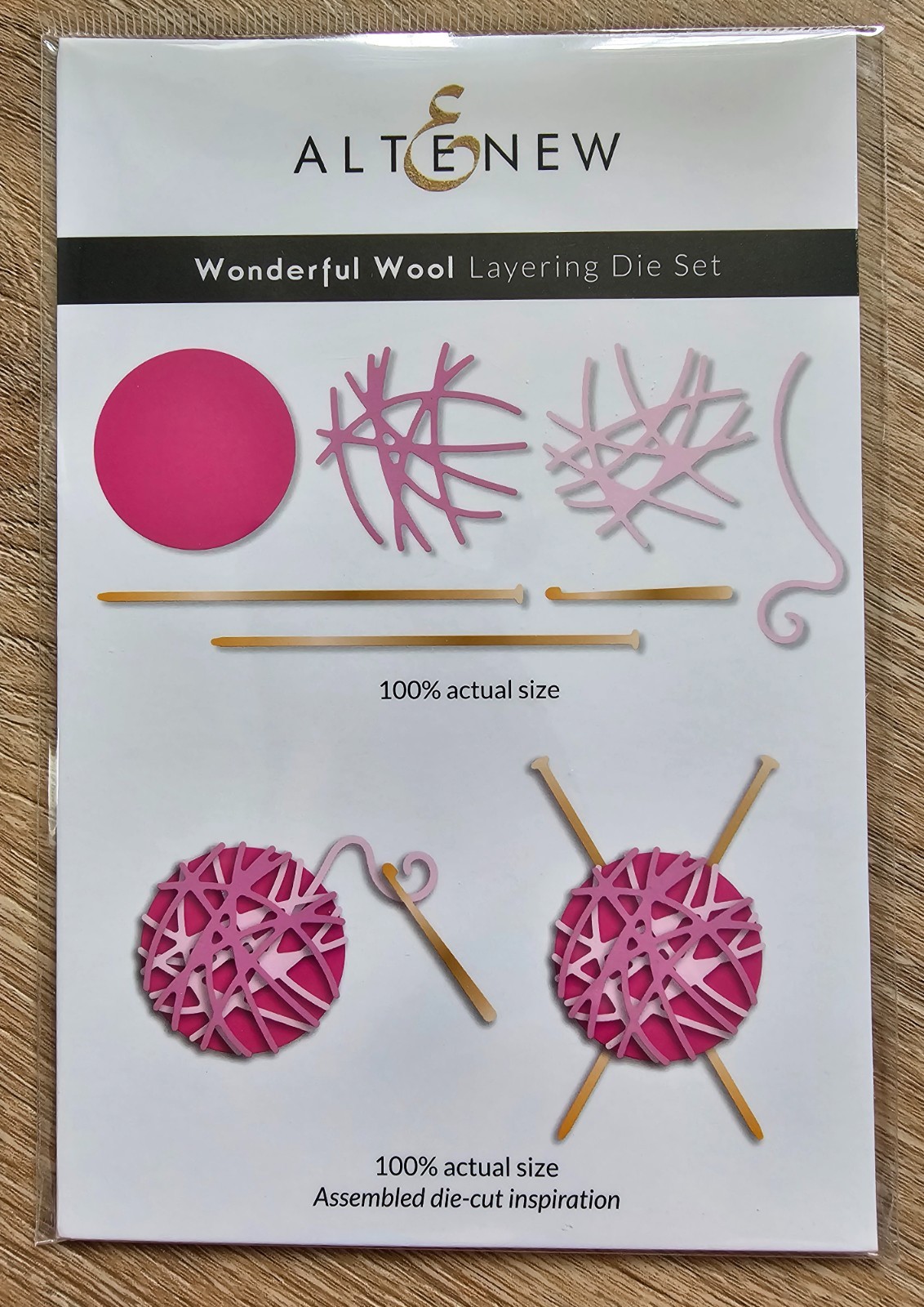 Altenew - Wonderful Wool Layering set, Metal Cutting Die, NIP