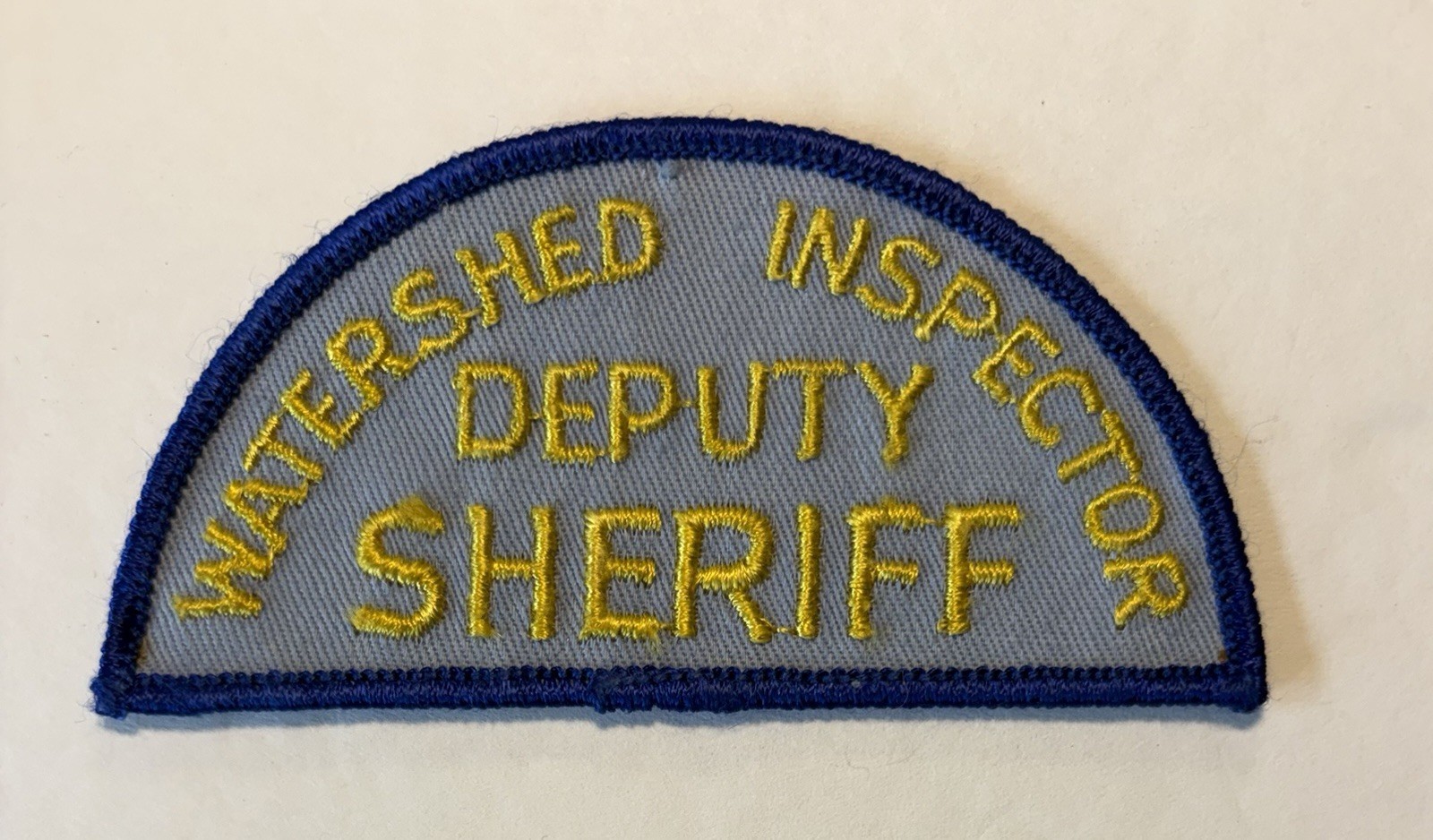 VINTAGE CALIFORNIA SAN FRANCISCO WATERSHED INSPECTOR DEPUTY SHERIFF PATCH #D30