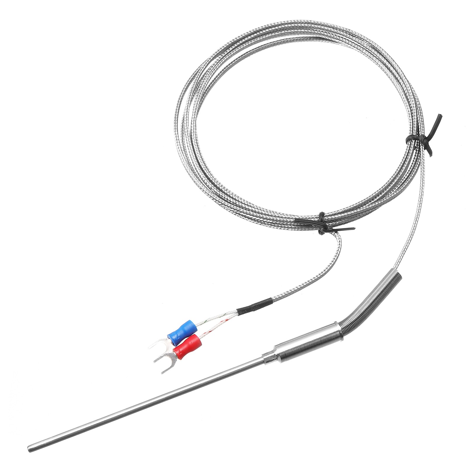 K Type Thermocouple Temperature Sensor Probe 1/8"x4" 6.6ft Wire