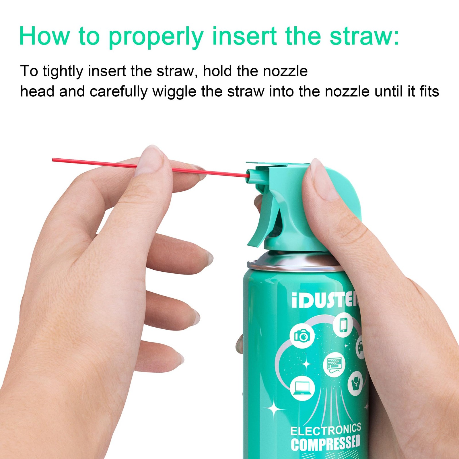 Canned Duster Spray for Computers - 3.5oz Keyboard Cleaner, 2PCS