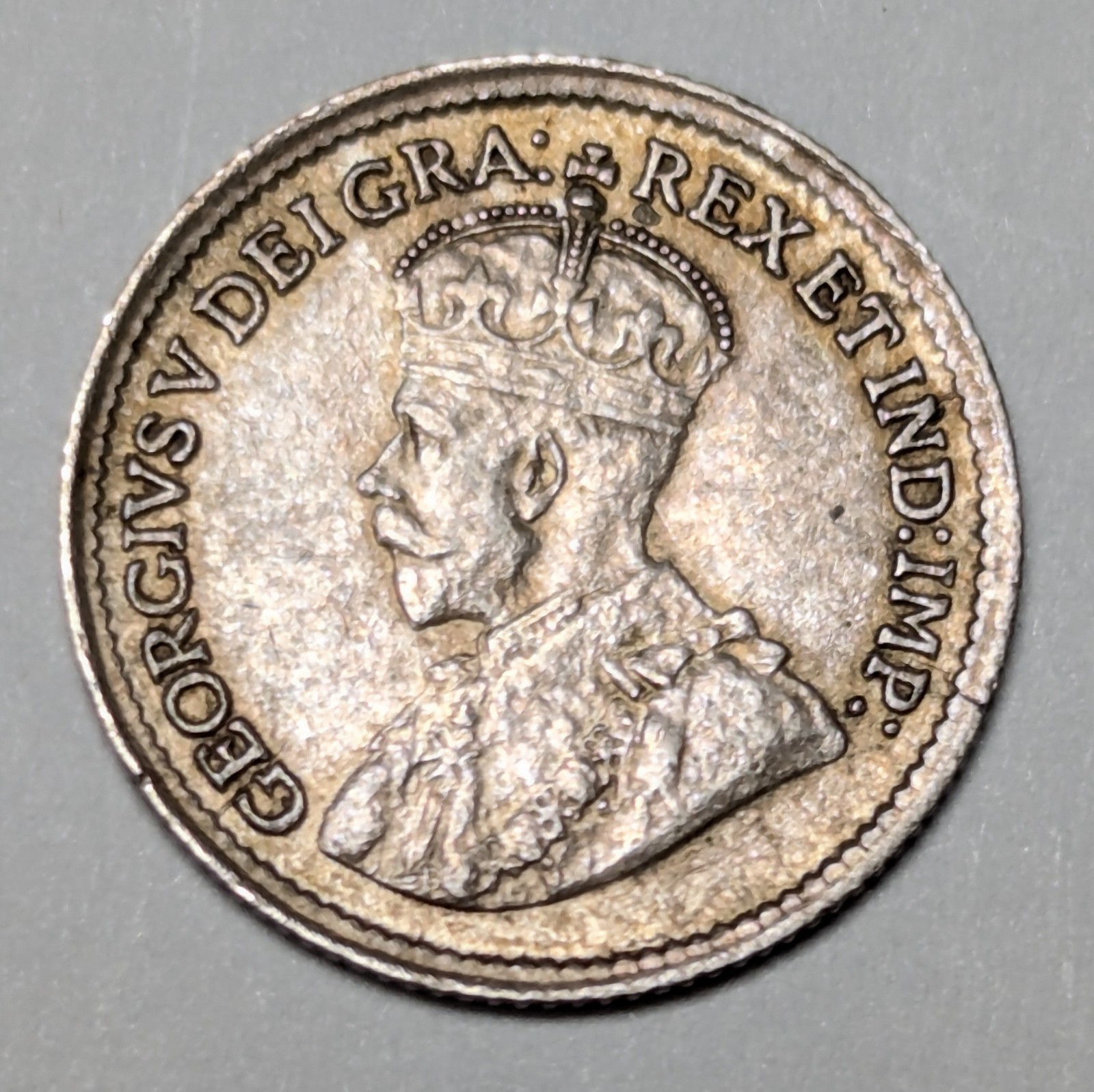 1917 Canada 5 Cent Coin Canadian